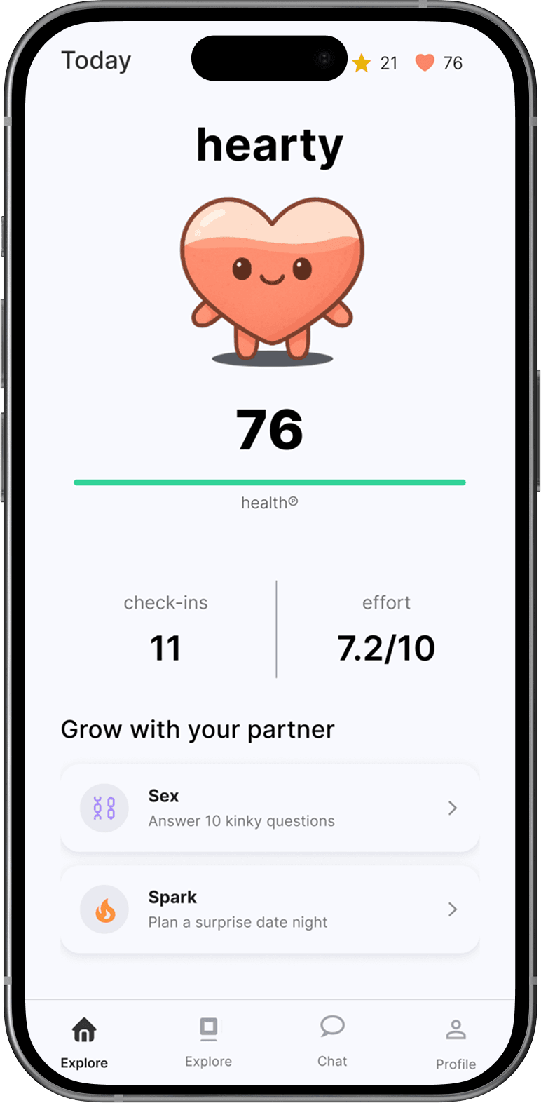 Track your relationship with just a pulse check